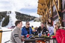 Spring lunch break, Park City Mountain