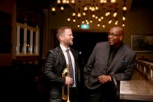 Adam Hall and Richard Jackson, performing at the 2018 Jazz by the Bay