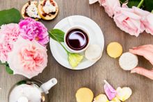 Afternoon Tea with a pink twist 