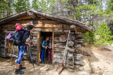 Old log cabin, Chilkoot Trail