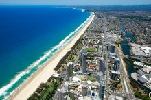 Aerial view of Australia's Gold Coast
