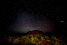 Uluru under the milky way 