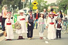 Dressing up is all part of the supercalifragilisticexpialidocious fun of the Mary Poppins Festival in Queensland's Heritage City of Maryborough.
