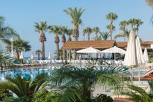 The renovated and refurbished Palm Beach Hotel & Bungalows on the outskirts of Larnaka 