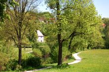 Park an der Ilm in Weimar with Goethe's Garden House in the background