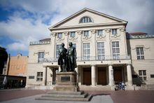 Goethe and Schiller Monument in Weimar