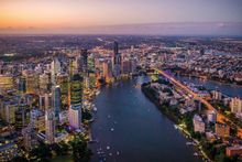 Brisbane at sunset