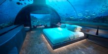 Undersea bedroom at MURAKA, Conrad Maldives Rangali Island