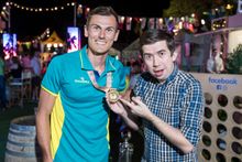 Australian Gold Medal Walker Dane Bird-Smith and Issa Schultz at The Star Gold Coast