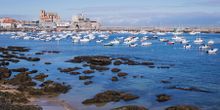 Castro Urdiales harbour on the Camino del Norte
