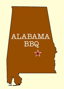 Map of Alabama 