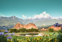 The view from the Garden of the Gods Collection in Colorado Springs