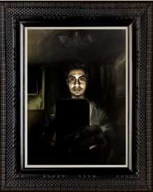Self Portrait: #No filter, 16” x 12” Oil on canvas, 2018