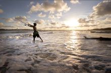 The South Carolina coast is an ideal place for surf fishing.