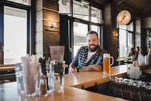 Taste My Swiss City: Dario Hitz in the brewery Altes Tramdepot in Bern.