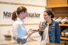 Taste My Swiss City: Franziska Buendler at Max Chocolatier in Luzern.