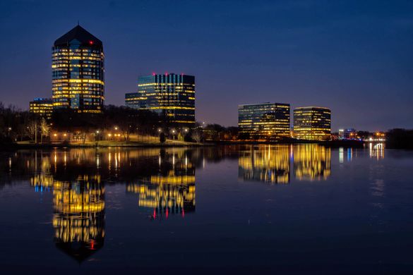 View of Bloomington from Normandale Lake
