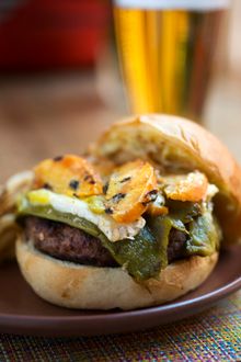 Green Chile Cheeseburger