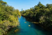 Kayaking on Lady Bird Lake in Austin