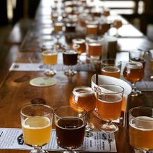 Enjoy a flight from places like Pikes Peak Brewing Co.
