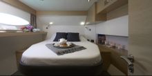 A double cabin on a Dream Yacht Charters catamaran