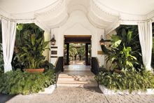 The Brazilian Court Beach Club Canopy Entrance - Photo credit Brazilian Court 