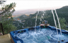 Sip a glass of bubbles whilst watching the sun go down at Royal Bambu