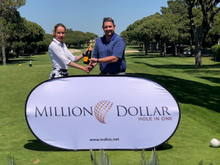 Winner Corinna Erb and MDHIO's Jamie O'Doherty