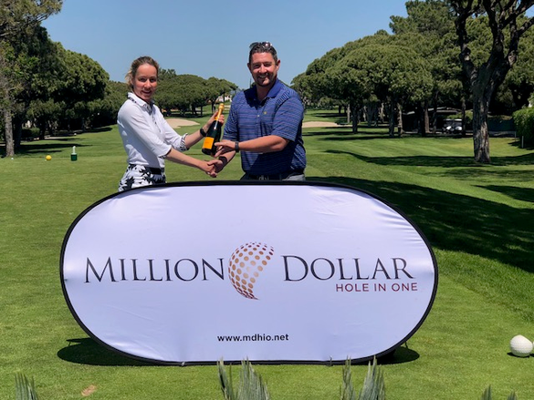 Winner Corinna Erb and MDHIO's Jamie O'Doherty