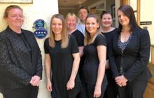 Manager Samantha Erskine and Head Chef Roger Brown with the team at Loch Melfort Hotel