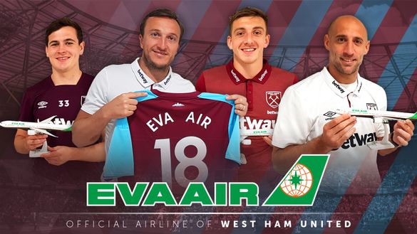 EVA Air signs global partnership agreement with West Ham United Football Club
