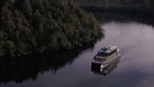 Spirit of the Wild cruising on the Gordon River on Tasmania's west coast