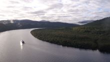 Spirit of the Wild cruising on the Gordon River on Tasmania's west coast