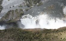 Victoria Falls aerial view