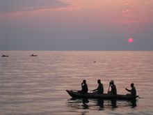 Lake Malawi at sunrise