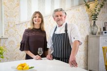 Culinary collaboration - Nadia Macer-Wright, co-managing director, Cornish Gems with Chef Ben Tunnicliffe. 