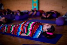Yoga relaxation is part of the True Sleep Wellness Retreat
