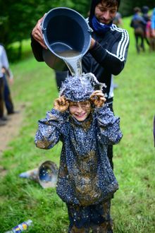 Kids get muddy