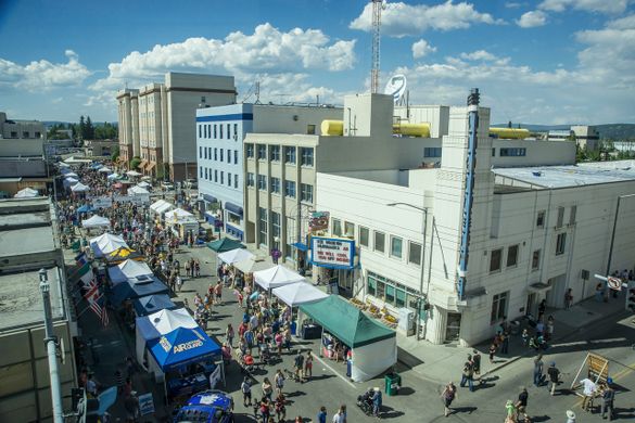 Midnight Sun Festival in downtown Fairbanks, Alaska. Photo by Sherman Hogue/Explore Fairbanks