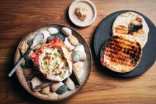 Matilda: Dressed Spanner Crab, Flat Bread