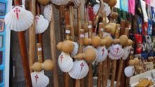 scallop shells in Santiago de Compostela