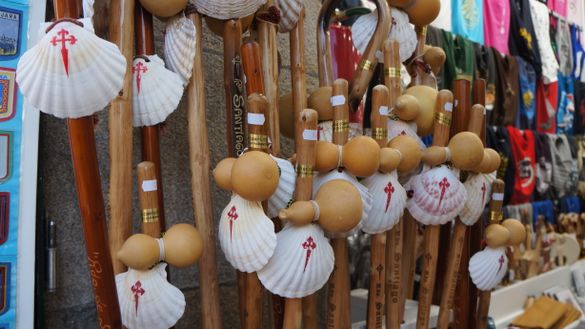 scallop shells in Santiago de Compostela