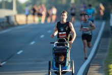 Born to Run: Adam 'Adsy' Gordon and son Leo