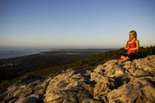 Yoga on Mt Coolum