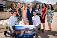Marriott International’s Executive Chairman and Chairman of the Board, Bill Marriott Jr., poses with the JW Marriott Camelback Inn Resort & Spa sales team.