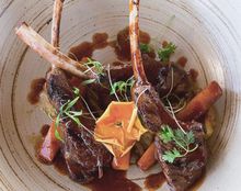 Australian lamb rack at Feeling Koi, Amilla Fushi