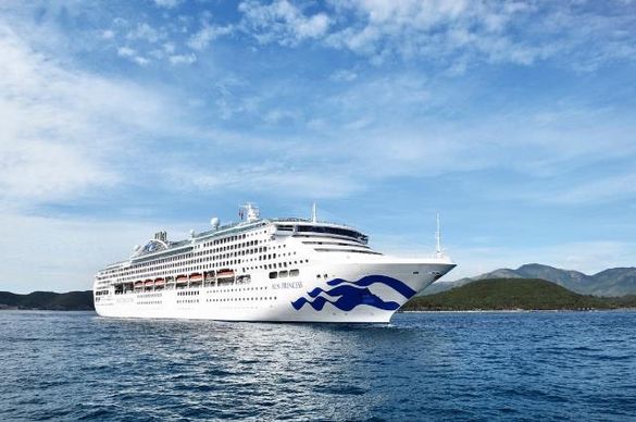 Die Sun Princess in der neuen Bemalung