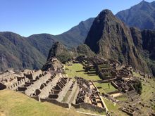 First view of Machu Picchu