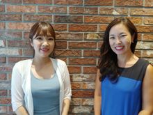 Representing Tourism Australia in South Korea (L to R) Joo Heui Lee and Jinha Joh from H Plus. 