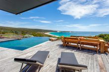Outdoor deck, lap pool, Injidup Beach - Injidup Bay House